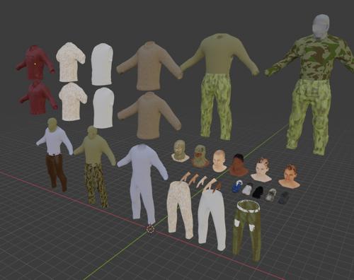 clothing and character kit_1.0 preview image